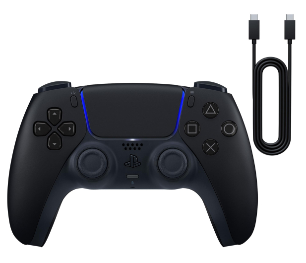 SONY DualSense Kontroler Midnight Black PS5 + USB do komputera PC - 1503276 - zdjęcie